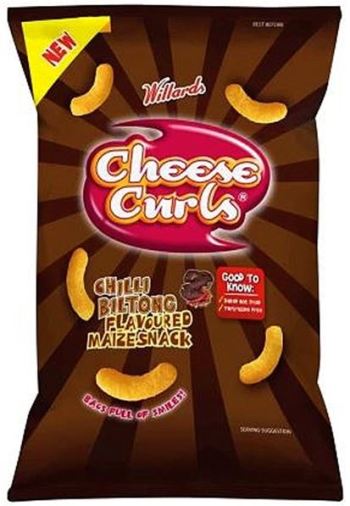 Willards Cheese Curls - Chilli Biltong Flavour (90g)