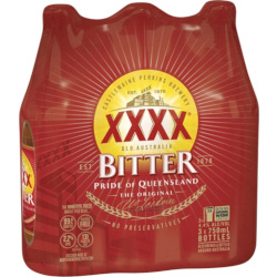 XXXX Bitter (6 x 375ml Bottles)